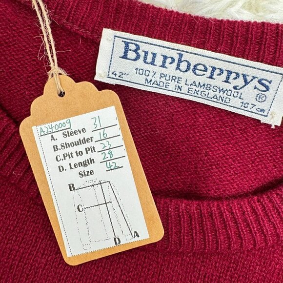 Burberrys Vintage Wool Unisex Sweater - Picture 3 of 9